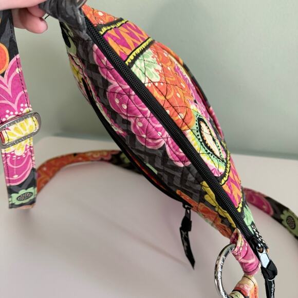 Vera Bradley Floral Ziggy Zinnia Iconic Hipster Crossbody Shoulder Bag Orange S - Picture 7 of 11